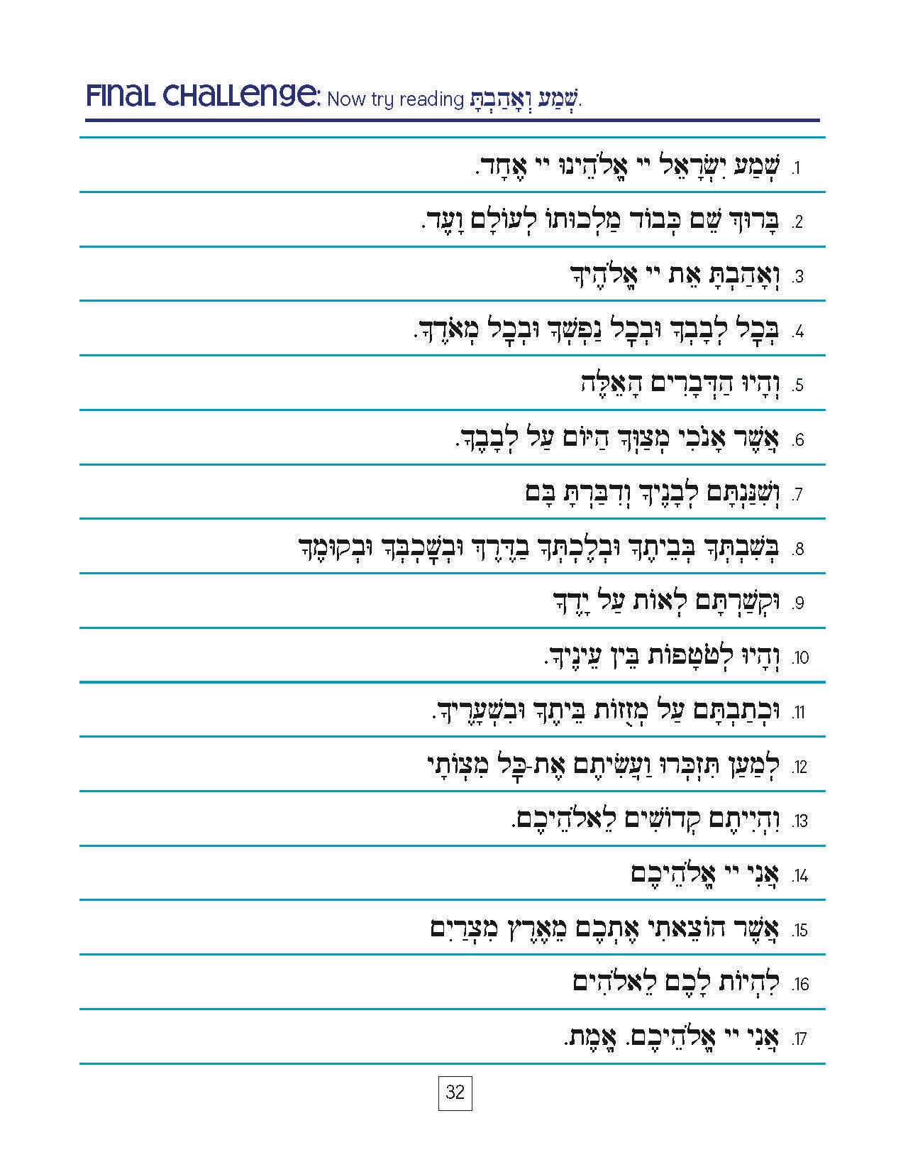 Getting Up to Speed Hebrew Reading Refreasher