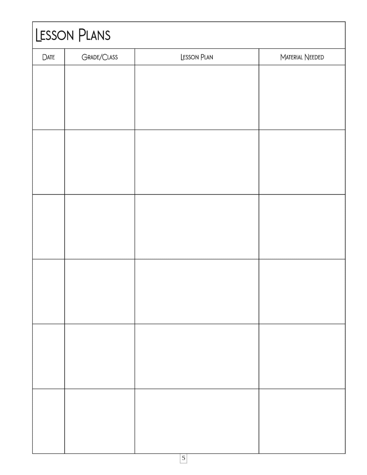 5786 Jewish Classroom Planner