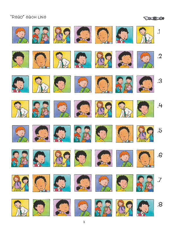 Daber Ivrit People in a School Hebrew lesson featuring illustrated flashcards with students and teachers.