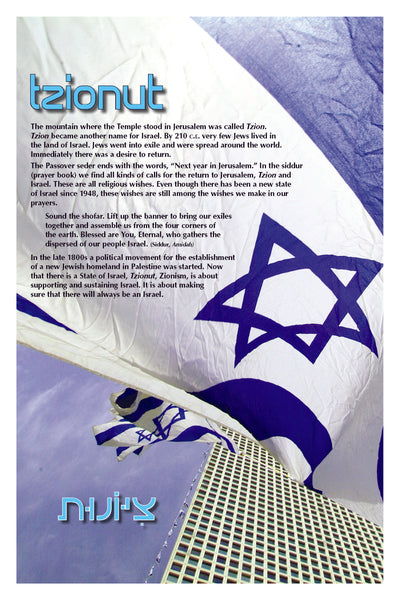 Living Jewish Values - Tzionut Poster