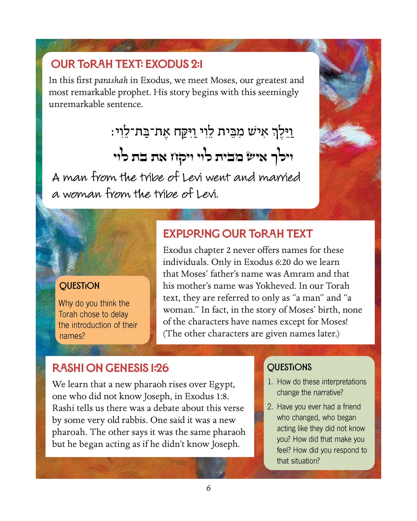 Parashah: The Book Of Exodus