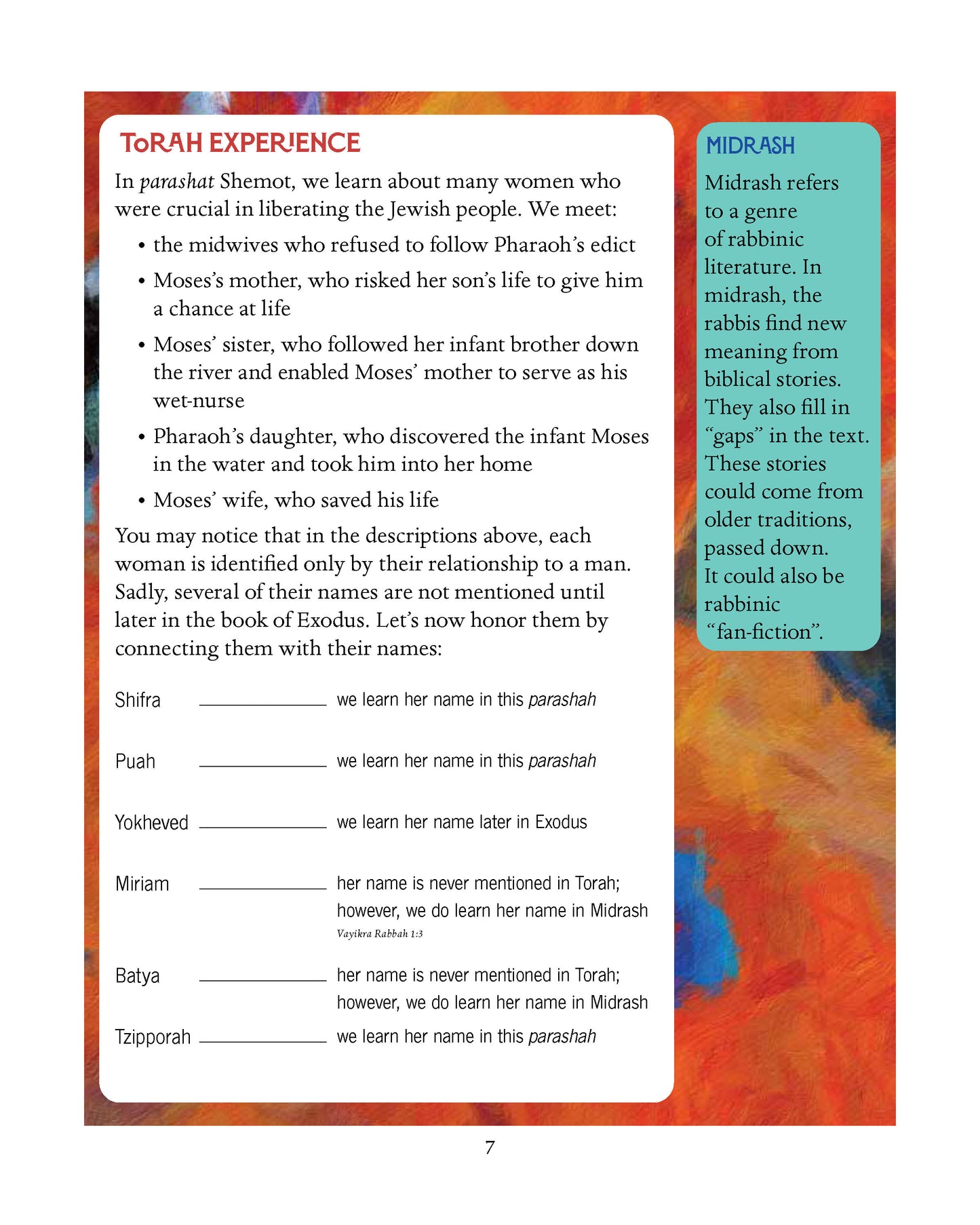 Parashah - The Book Of Exodus