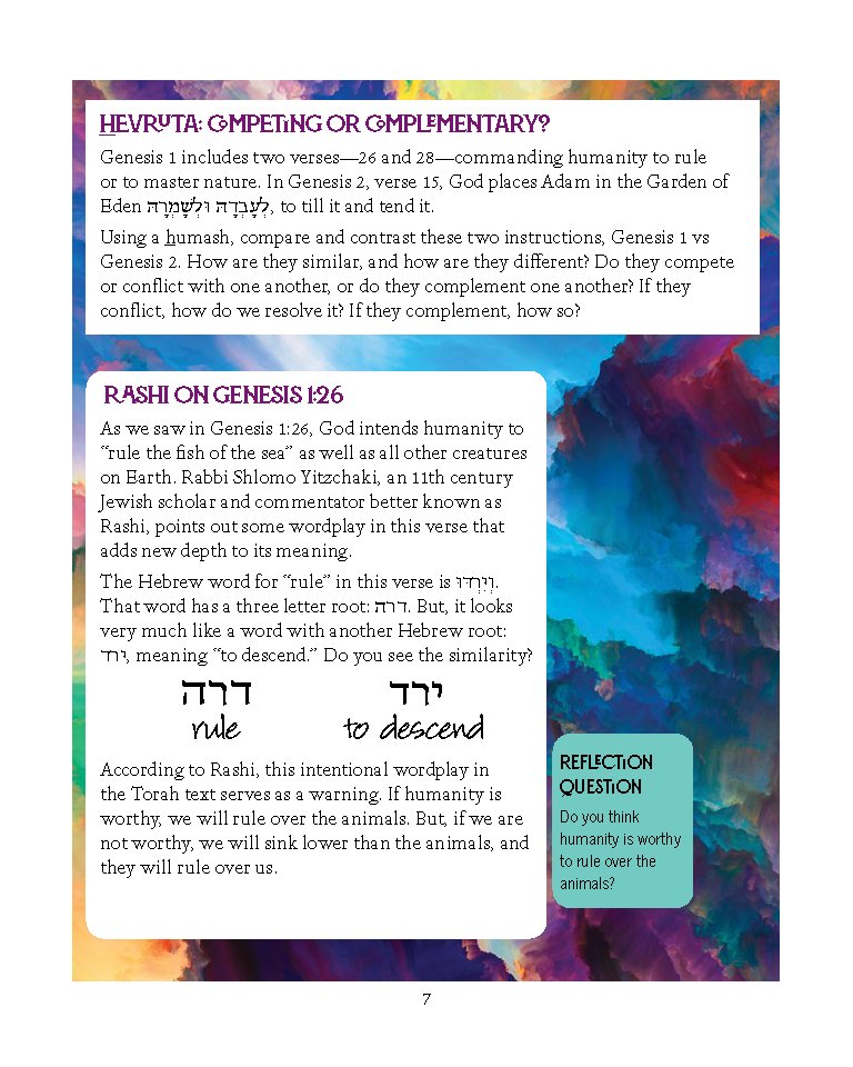 Parashah - The Book Of Genesis