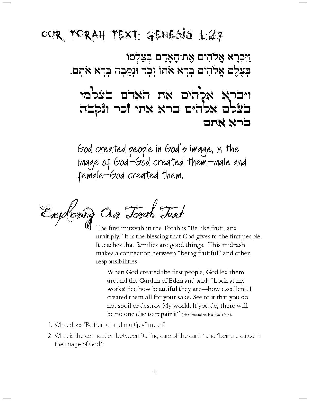 Parashah Experiencing the Weekly Torah Portion