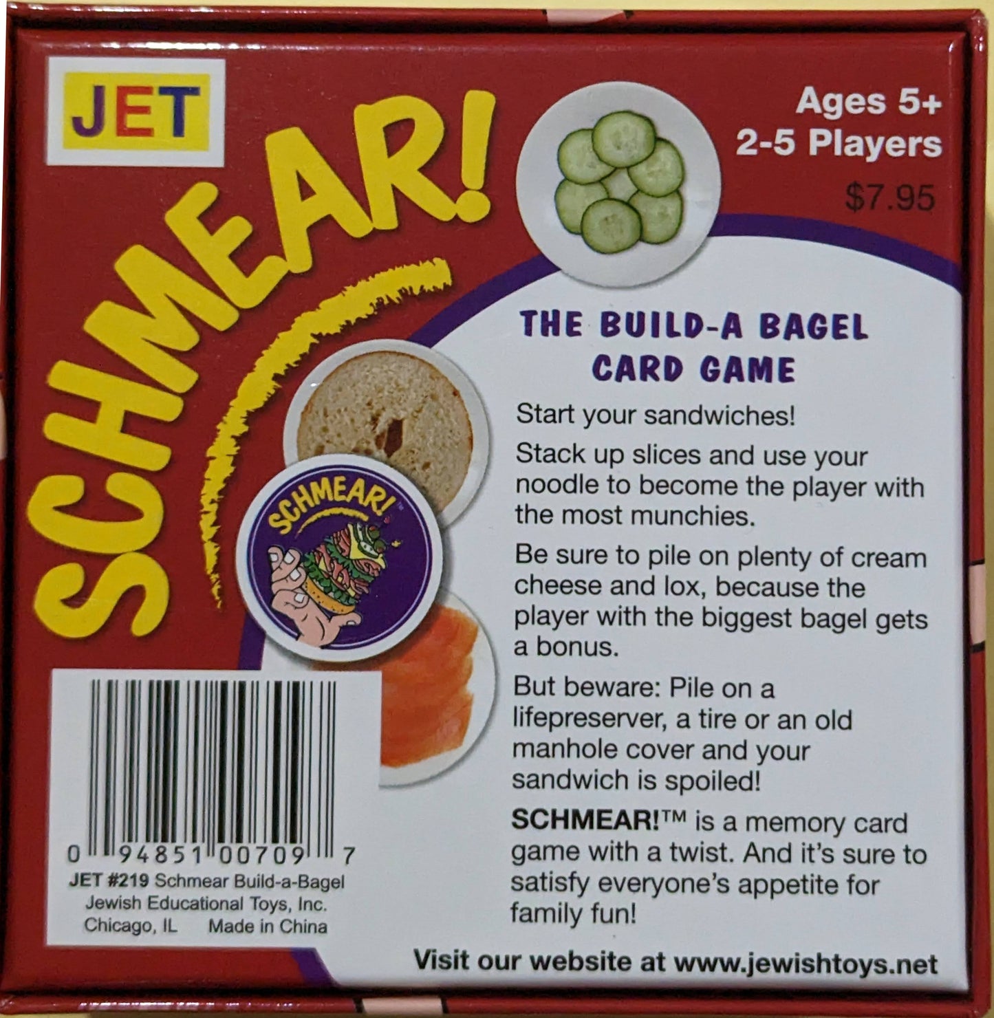 Schmear - The build a Bagel Card Game