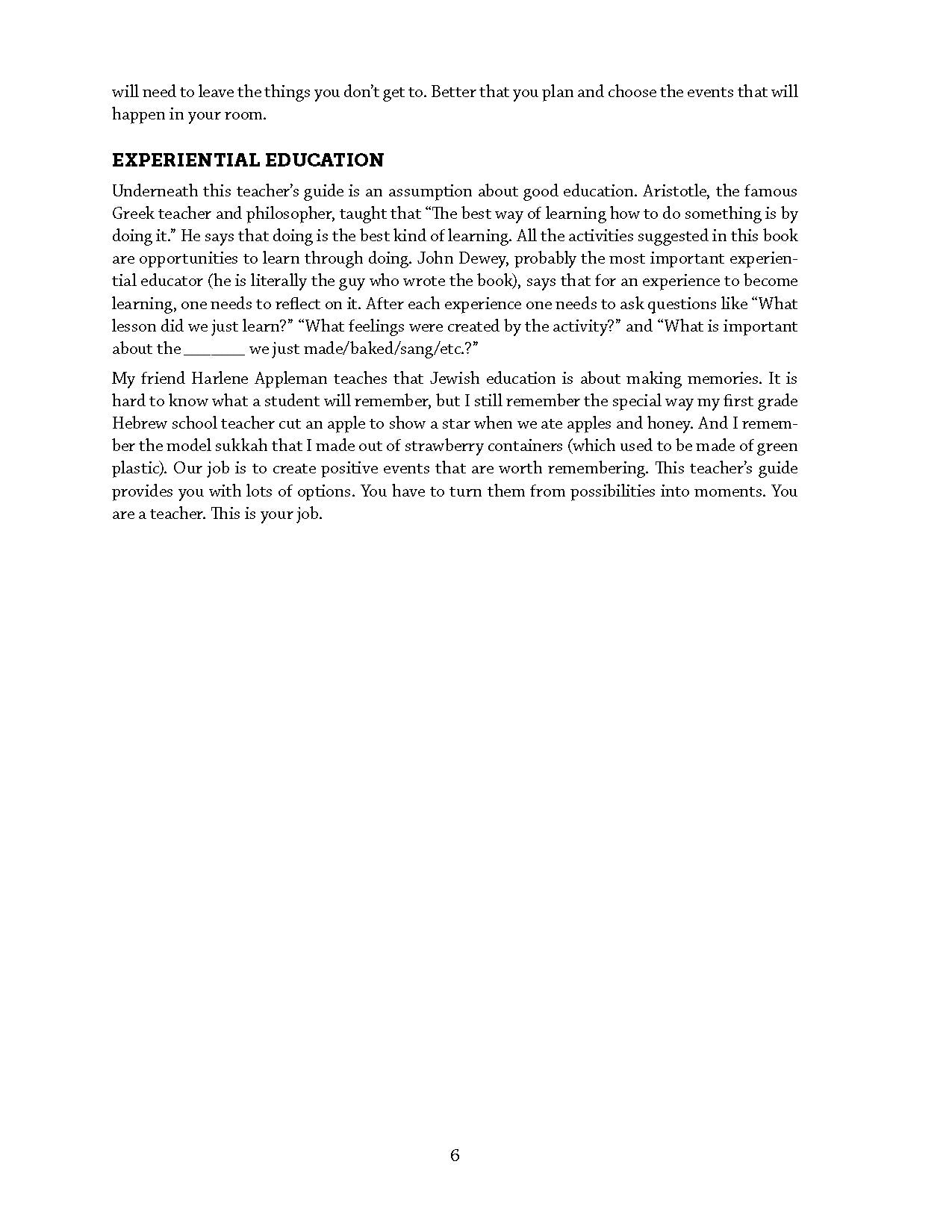 Classroom Guide to the Jewish Holidays