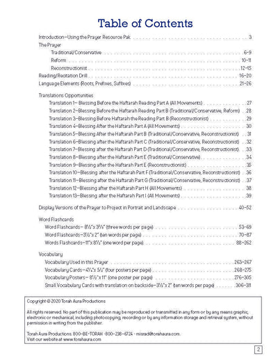 Prayer Resource Pack: Haftarah Blessings