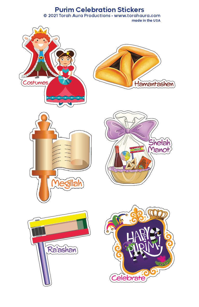 Purim Celebration Stickers