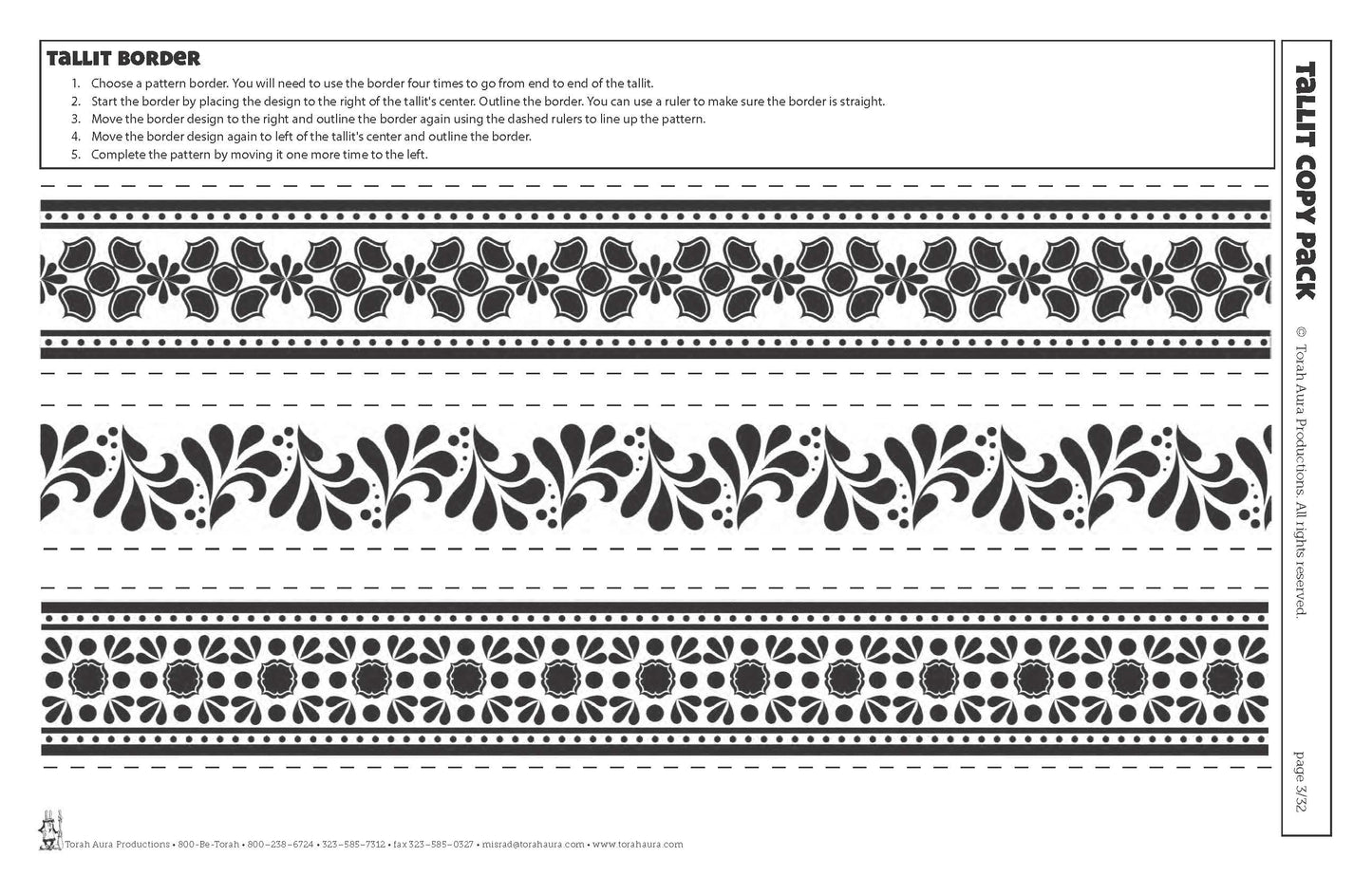 Tallit Atarah design Pack