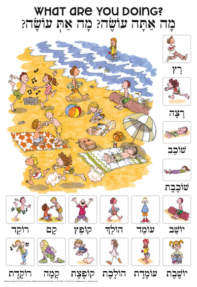 Hebrew Poster: What Are You Doing?