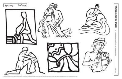 Wimple Copy Pack artwork with Aquarius-themed images and designs.