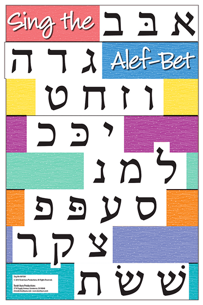 Sing the Alef Bet Wall Poster