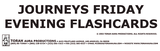 Journeys - Friday Evening Flash Cards