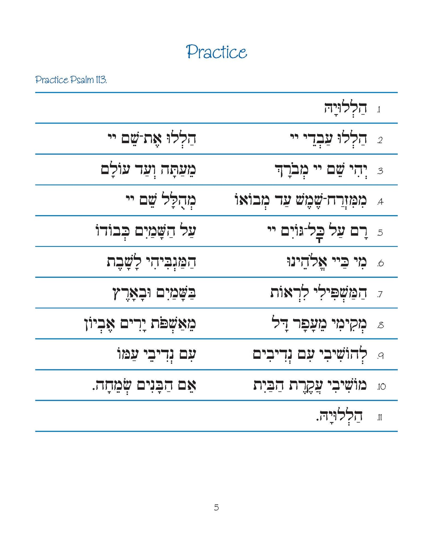 Pirkei T'fillah - Hallel
