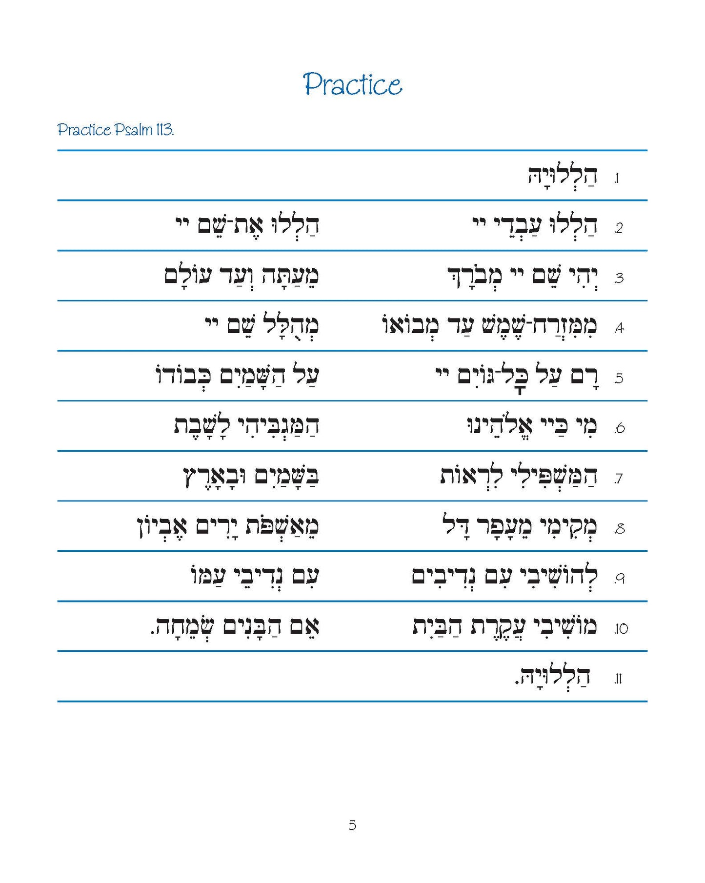 Pirkei T'fillah: Hallel