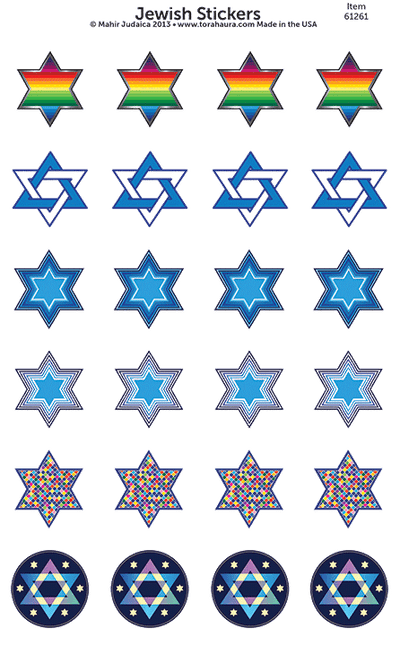 Jewish Star Stickers