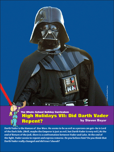 Whole School High Holiday 7: Did Darth Vader Repent