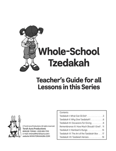 Whole School Tzedakah Teacher's Guide