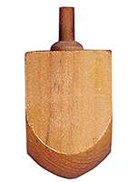 Hanukkah craft wooden dreidle for kids to paint and add letters