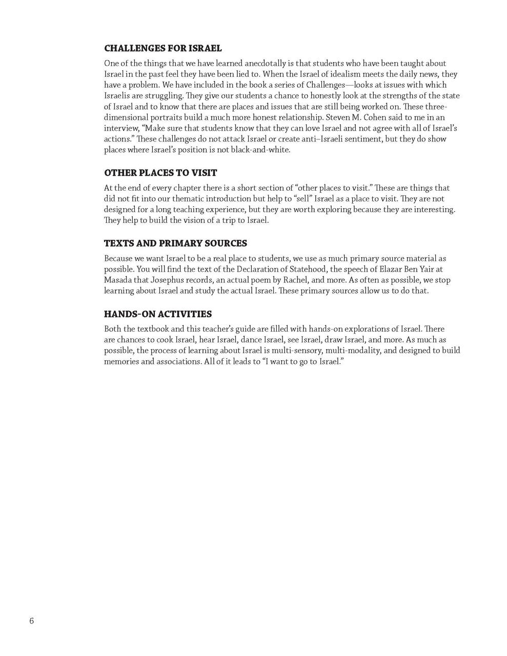 Artzeinu - An Israel Encounter Teacher Guide