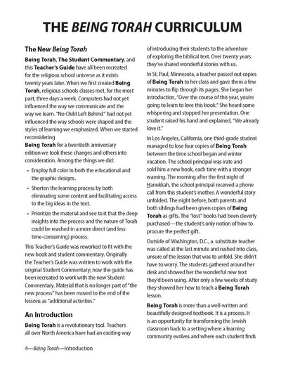 Being Torah Teacher Guide
