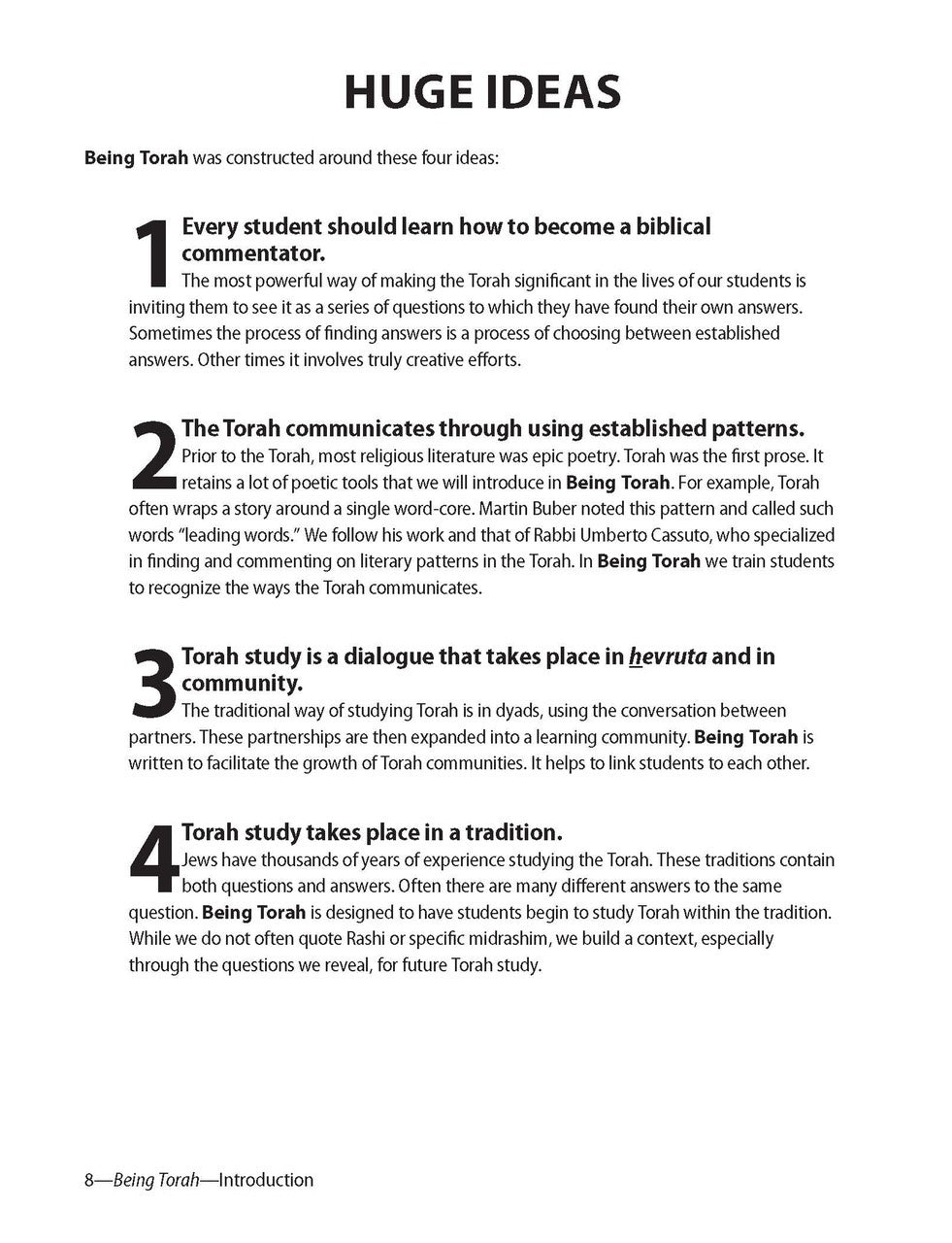 Being Torah Teacher Guide