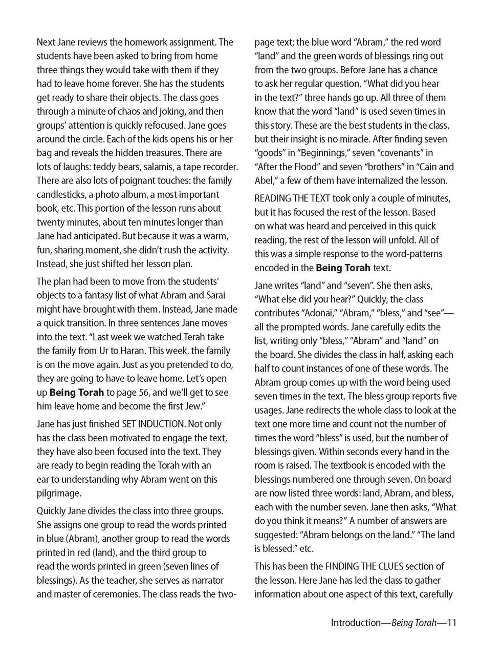 Being Torah Teacher Guide