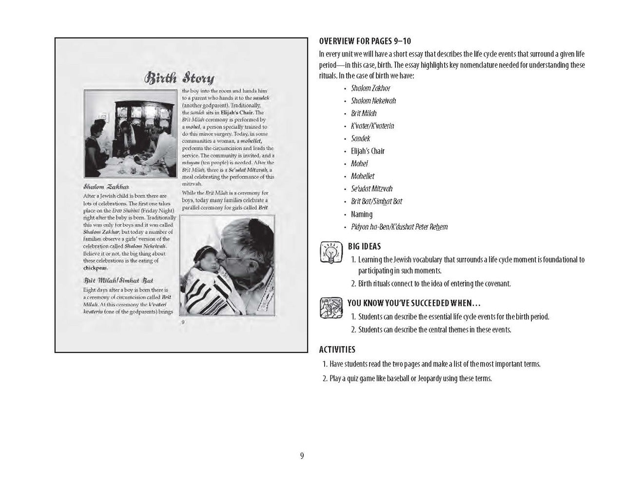 The Circle of Jewish Life Teacher Guide First Edition