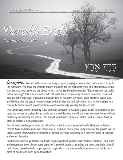 Content of Their Character: Derekh Eretz