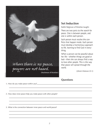 Content of Their Character: Rodef Shalom (Pursuing Peace)