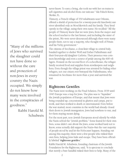History of the Holocaust: Rescue and the Righteous