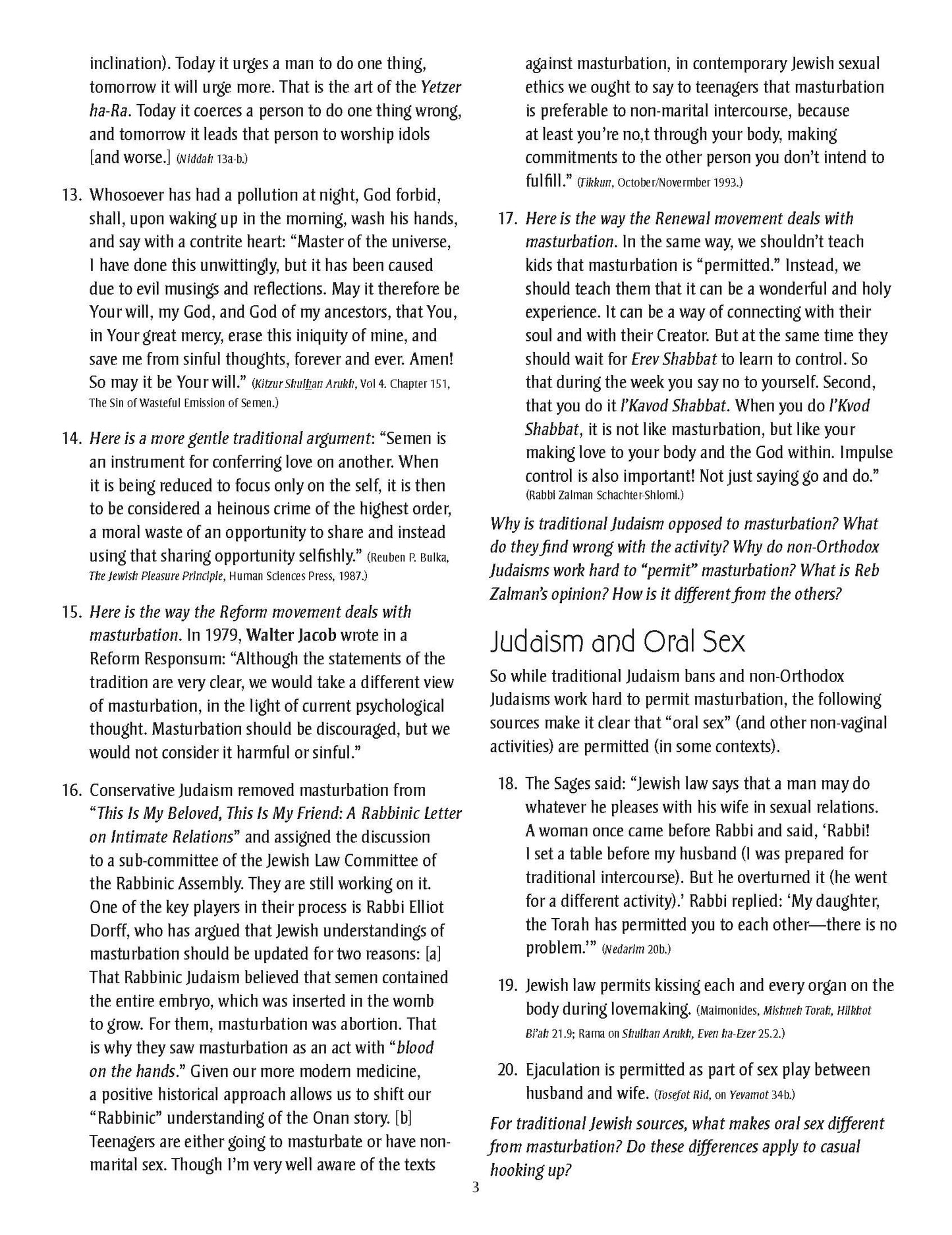 Body Ethics: Hooking Up