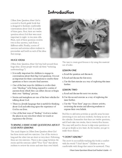 I Have Some Questions About God Teacher Guide