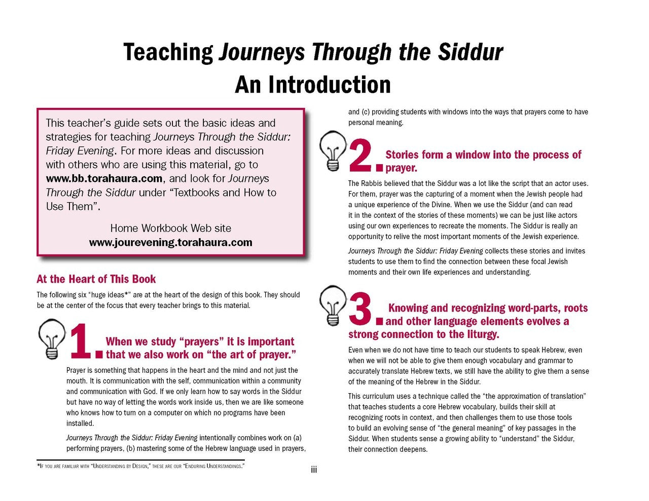 Journeys: Friday Evening Teacher Guide