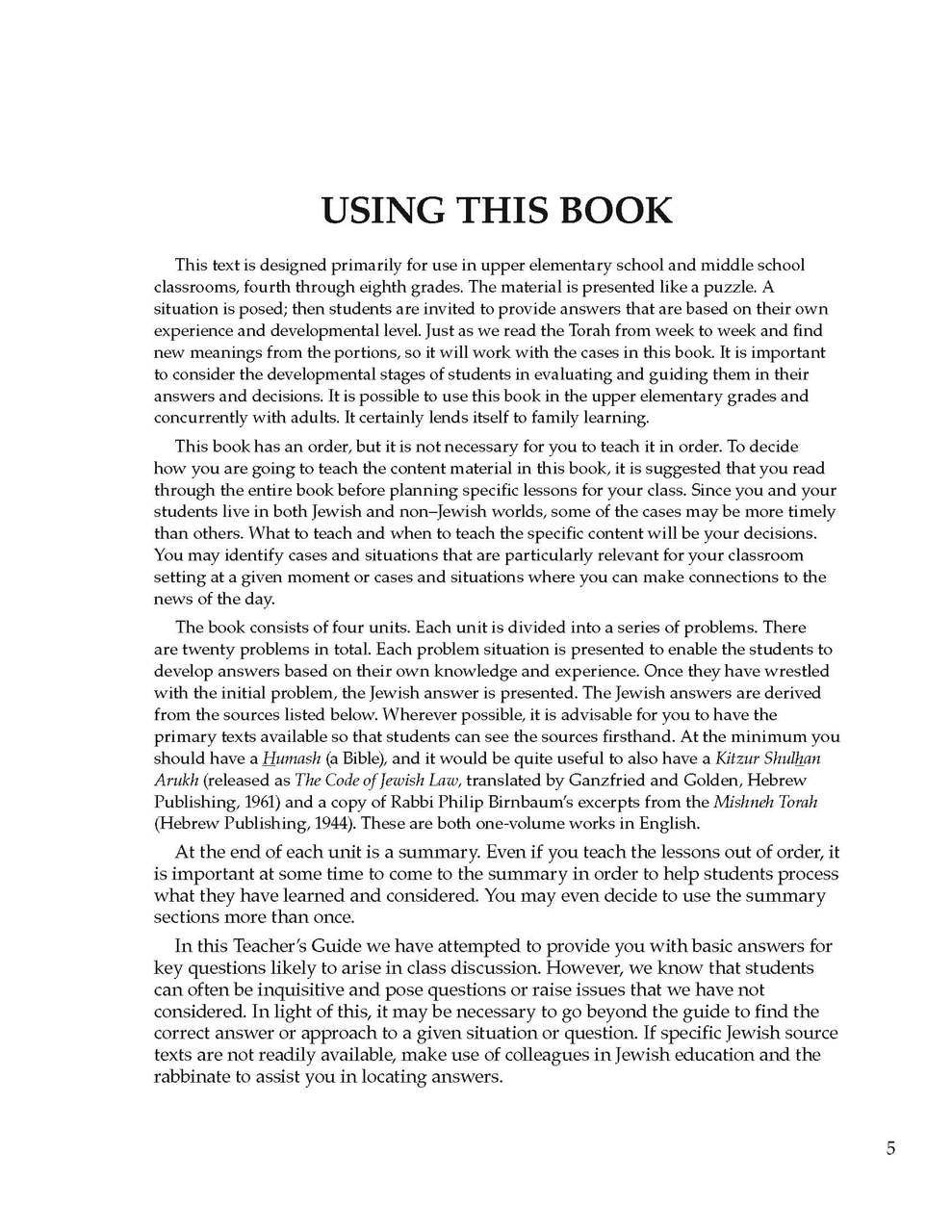 Mah La'Asot Teacher Guide