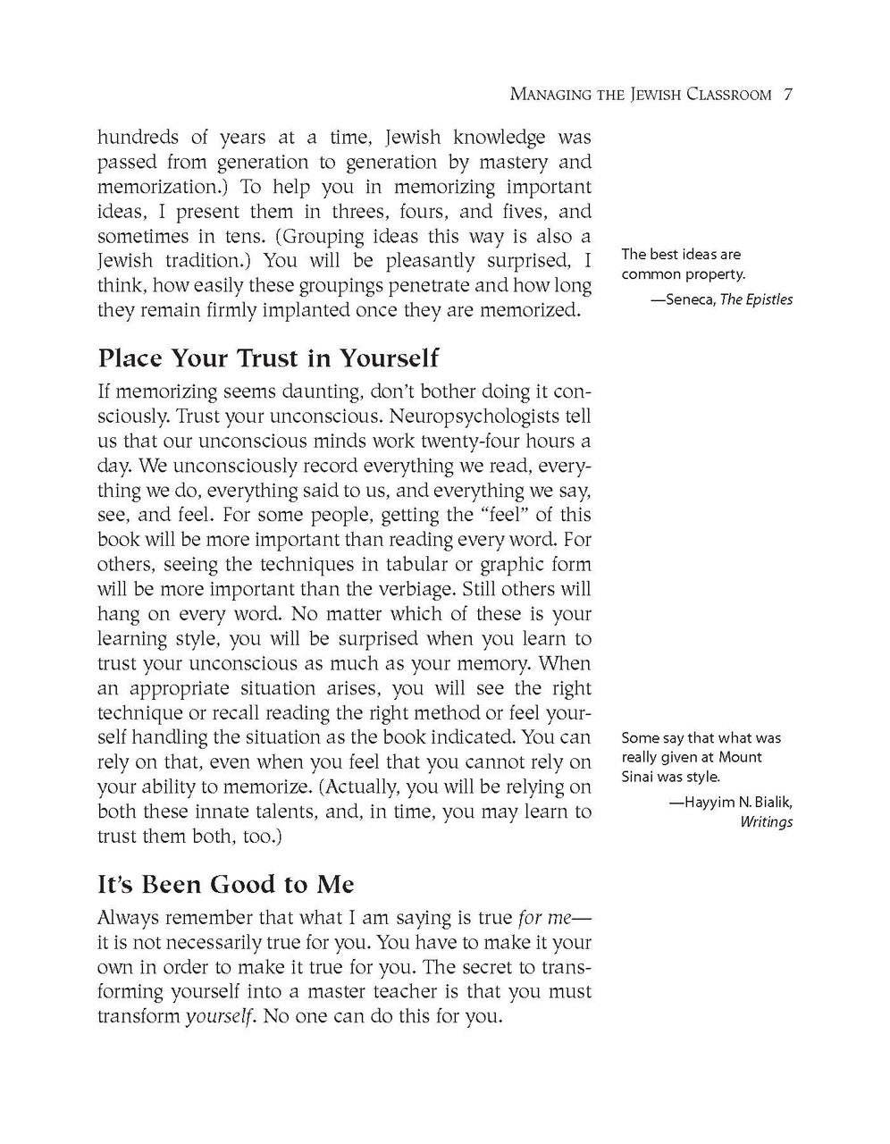 Managing the Jewish Classroom