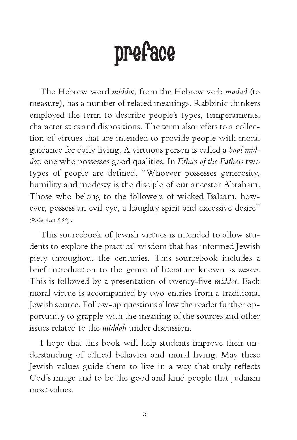 Middot A Stairway of Virtues