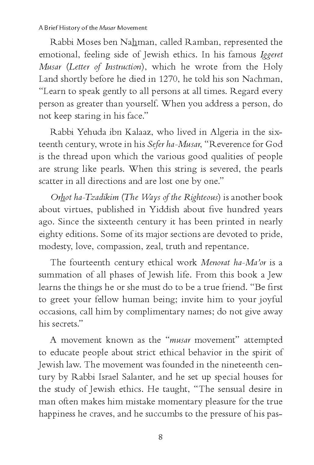 Middot A Stairway of Virtues