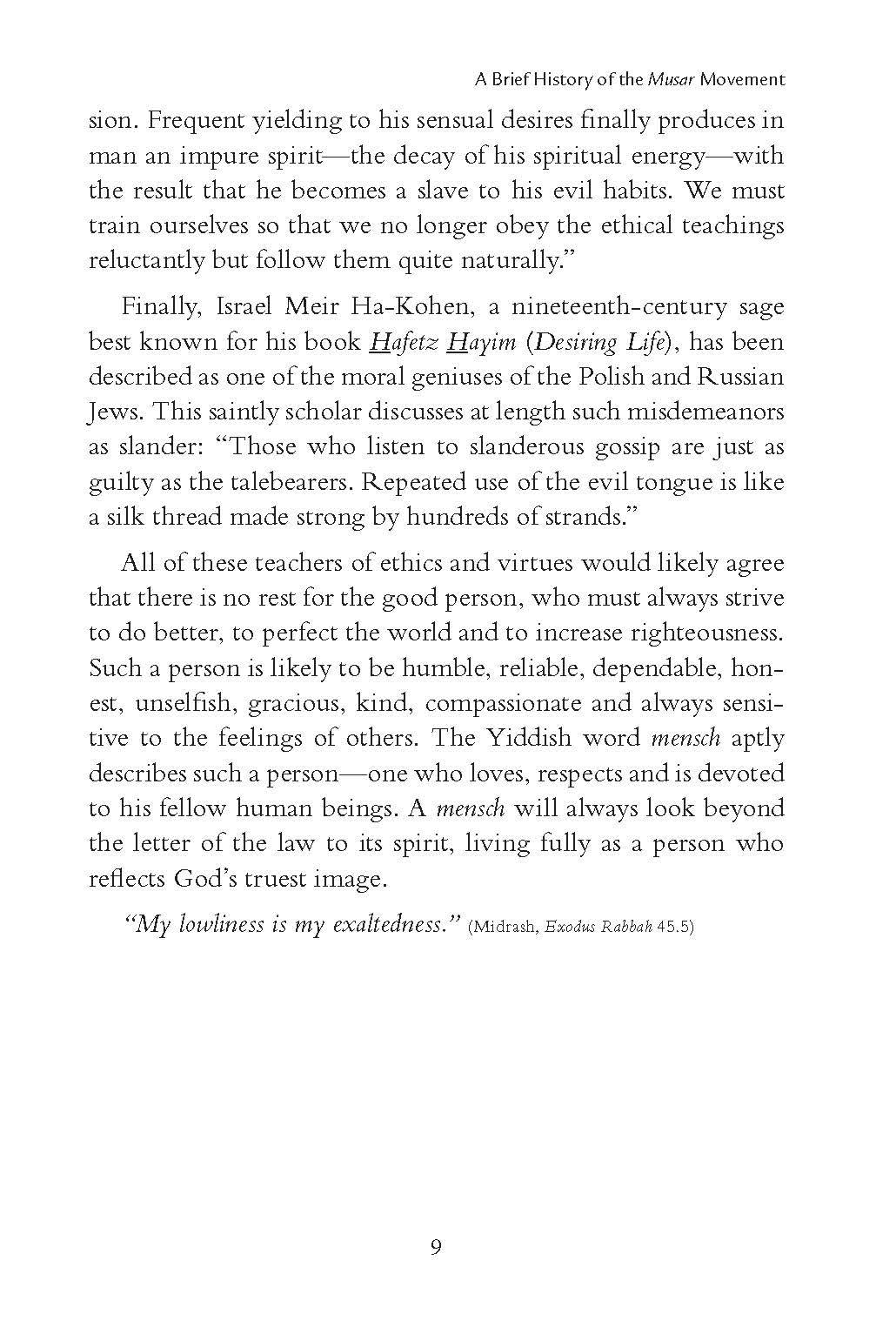 Middot A Stairway of Virtues