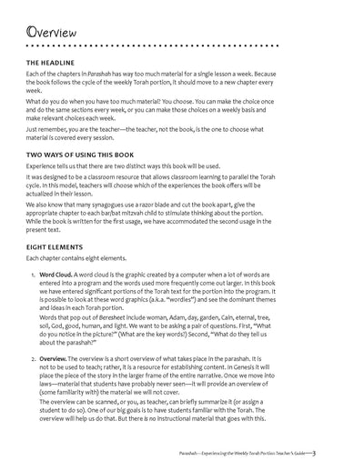 Parashah Experiencing the Weekly Torah Portion Teacher Guide