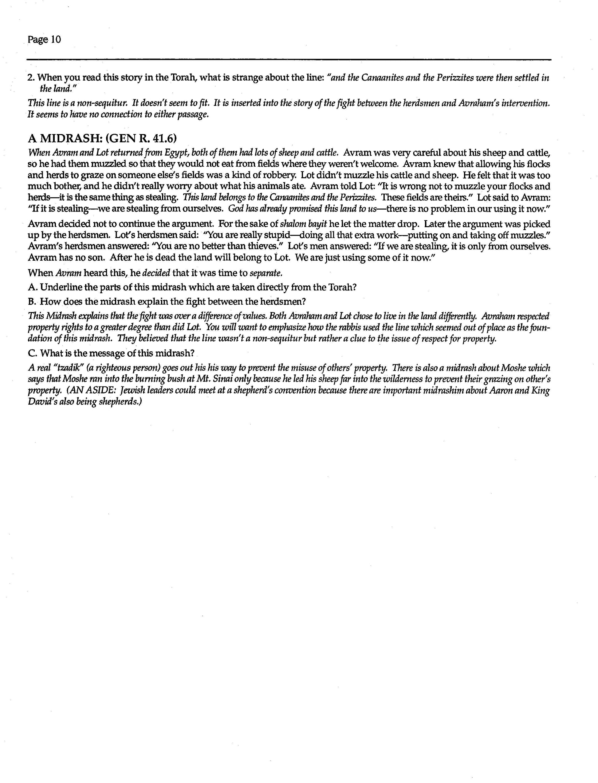 Torah Toons I Teacher Guide