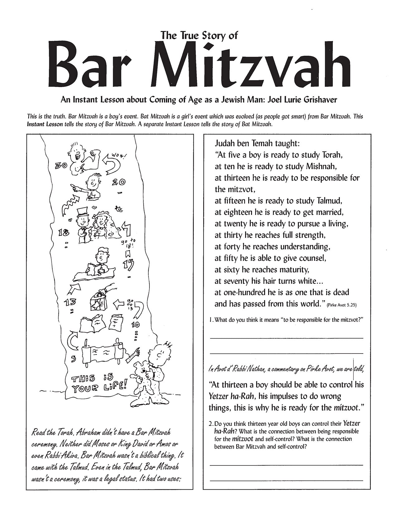The True Story of Bar Mitzvah