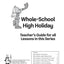 Whole School High Holiday Teacher Guide