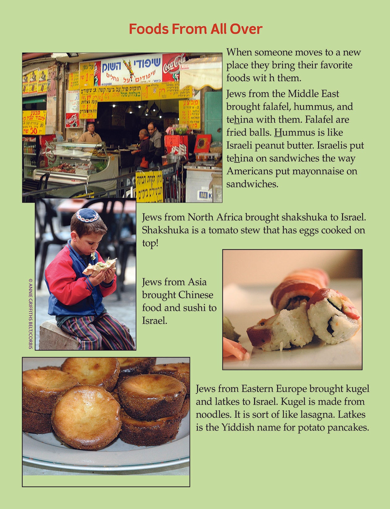 Whole School Israel 2: The Food of Israel