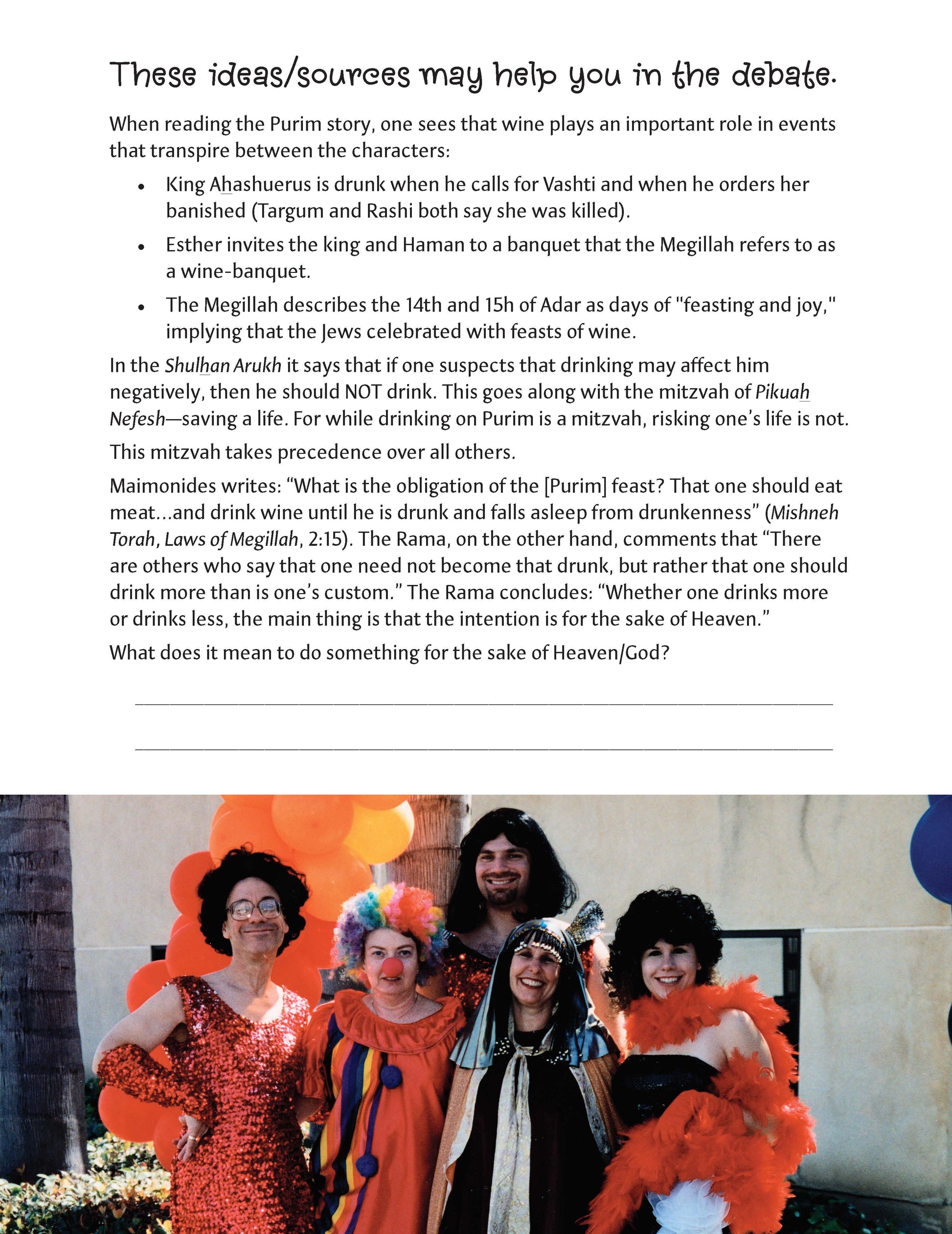 Whole School Purim 7: Our Purim Problem