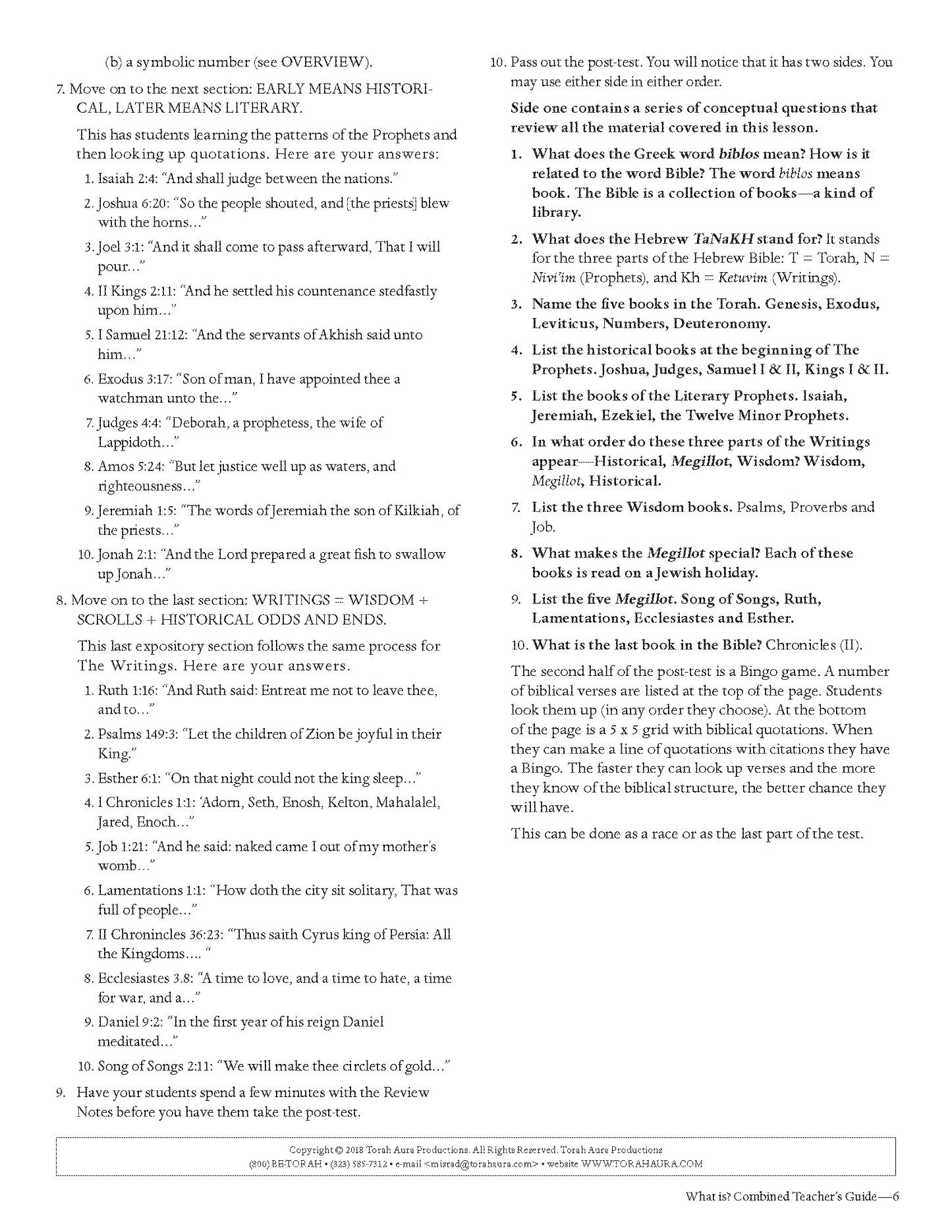 What Is: Teacher Guide