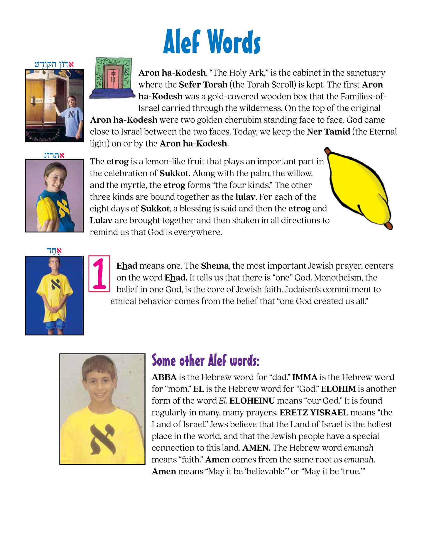 Now I Know My Alef Bet Parent Education Folders