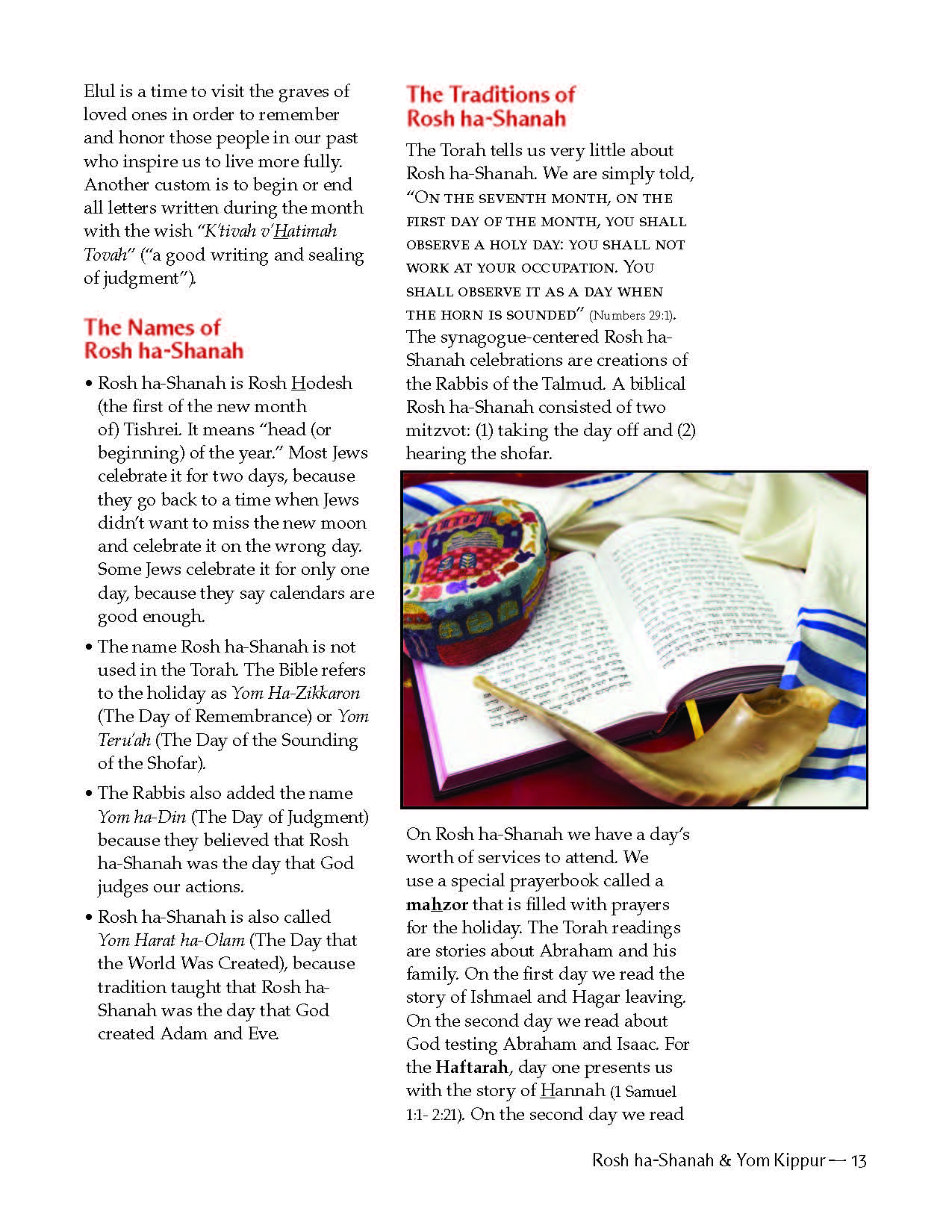 Experiencing the Jewish Holidays Parent Book