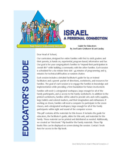 Family Learning Project: Israel—A Personal Connection