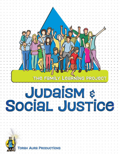 Family Learning Project: Judaism & Social Justice cover featuring diverse families.